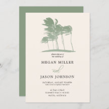 Windy Palm Trees, Casamento de Destino Verde Sage