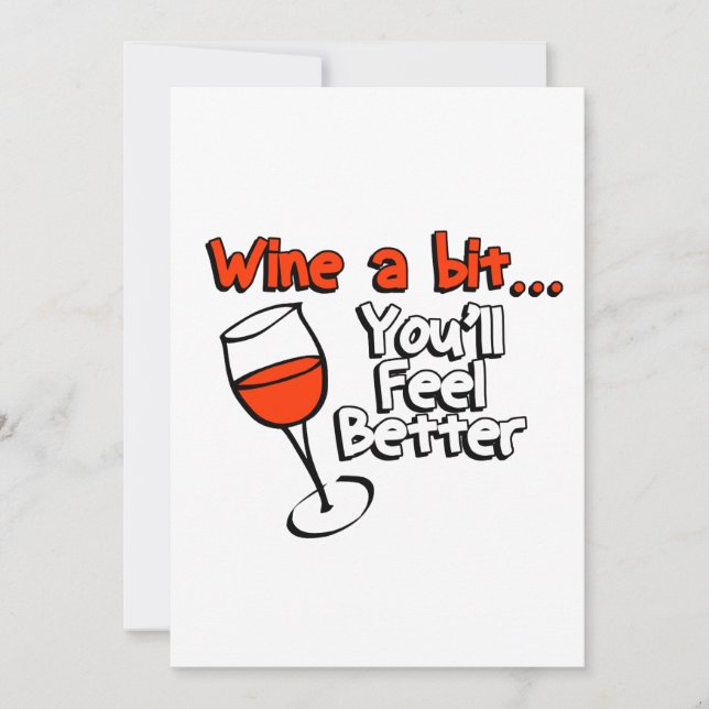 Convite Wine um bocado que você sentirá melhor (Frente)