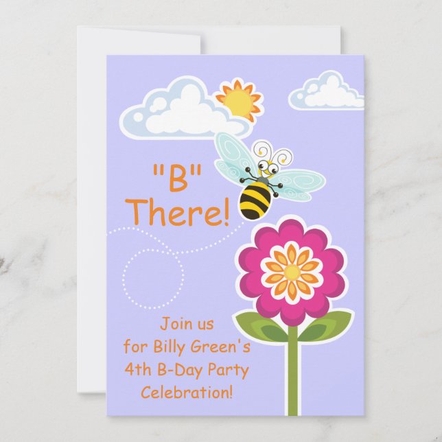 Convite Wing-Nutz™_Bumble Bee_Purple_B Lá! (Frente)