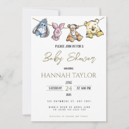 Convite Winnie-Themed Baby Shower Invitation