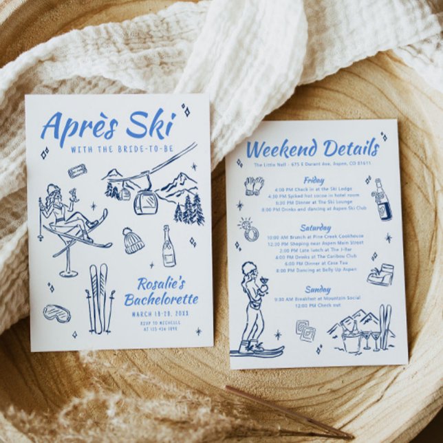 Convite Winter Apres Ski Bachelorette (Criador carregado)