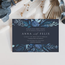 Winter Azure | Casamento Botânico Azul