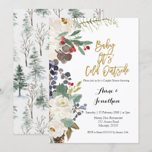 Convite Winter Baby É Frio Outcasal chá