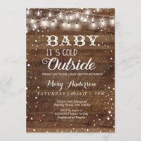 Winter Baby está frio fora do chá de fraldas
