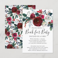 Winter Bloom Floral Chá de fraldas Book para Bebê