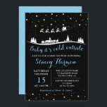 Convite Winter Boy Baby É Frio Fora Do Chá de fraldas Azul<br><div class="desc">Winter Boy Baby É Frio Fora Do Convite Ao Chá de fraldas Azul</div>