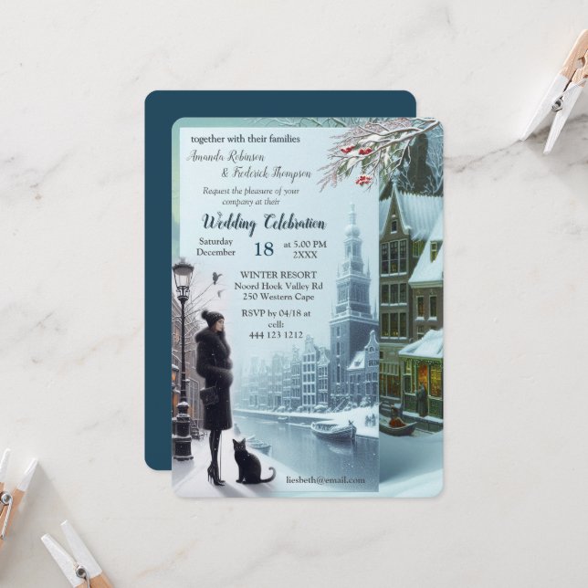 Convite Winter Celebrations in Amsterdam (Frente/Verso In Situ)