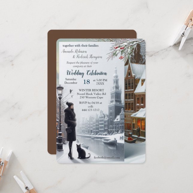 Convite Winter Celebrations in Amsterdam (Frente/Verso In Situ)