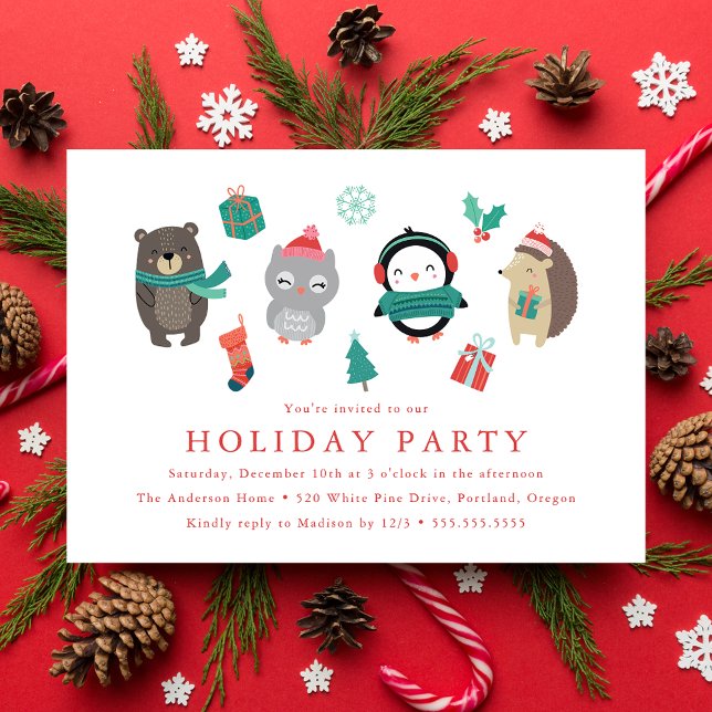 Convite Winter Friends | Holiday Party (Criador carregado)