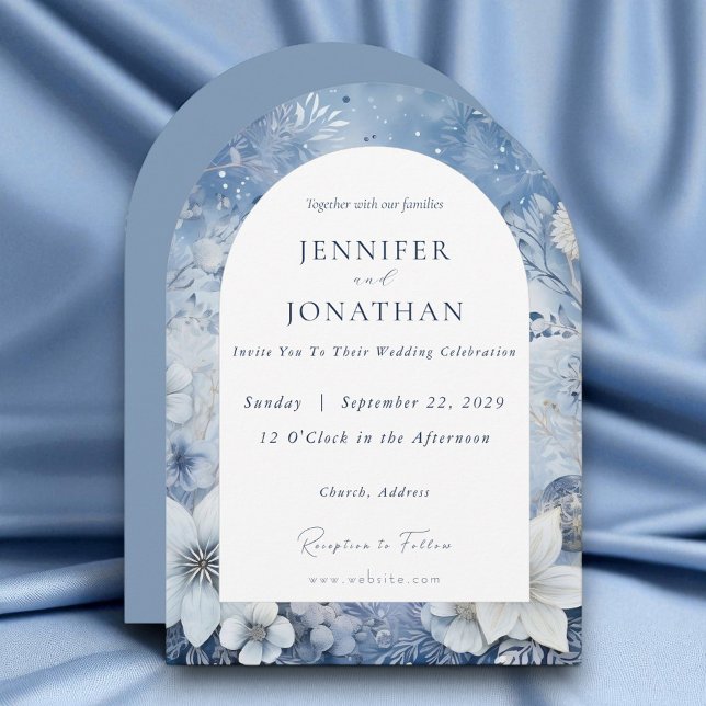 Convite Winter Holiday Christmas Wedding Invitation (Criador carregado)