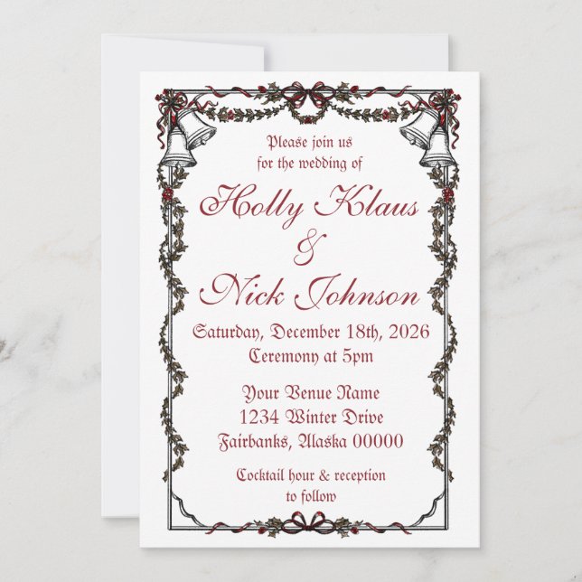 Convite Winter Invite (Frente)