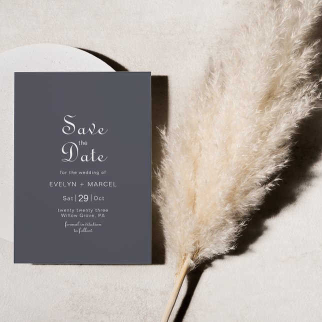 Convite Winter Mountain Forest Wedding Save the Date  (Criador carregado)