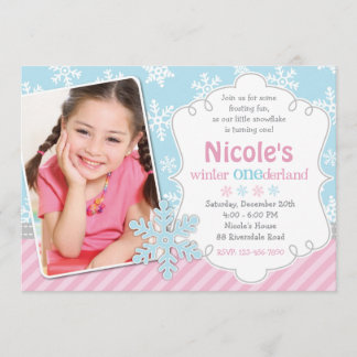 Convite Winter Onederland