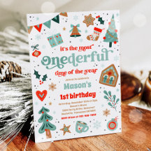 Winter ONEderland Blue Christmas Festa de aniversá