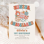 Convite Winter ONEderland Retro Christmas Papais noeis Bir<br><div class="desc">Winter ONEderland Retro Christmas Papais noeis Birthday Invitation</div>