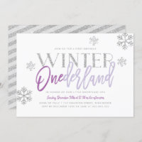 Winter ONEderland Silver Glitz primeiro aniversari