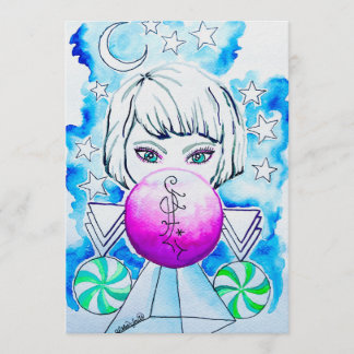 Convite Winter Season Sorceress Watercolor