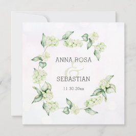 Convite *~* Winter Snow Berry AR12 Boho RSVP QR Wedding