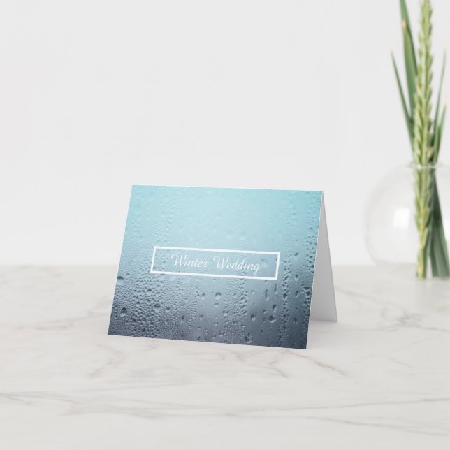 Convite winter window wedding (Frente)