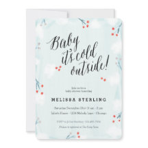 Winter Wonderland Baby É Frio Fora do Chá