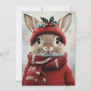 Convite Winter Wonderland Bunny