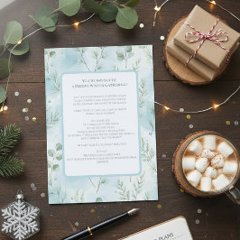 Convite Winter Wonderland Gathering Invite