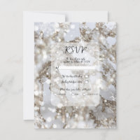 Winter Wonderland Icicle Glitz Weding RSVP