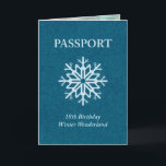 Convite winter wonderland passport 18th birthday<br><div class="desc">passport template by maydaze</div>