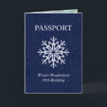 Convite winter wonderland passport 18th birthday<br><div class="desc">passport template by maydaze</div>