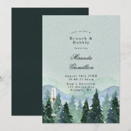 Convite Winter Wonderland Scenerch Brunch e Bubble