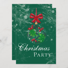 Convite Winter Wonderland Snow Globe Festa de Natal