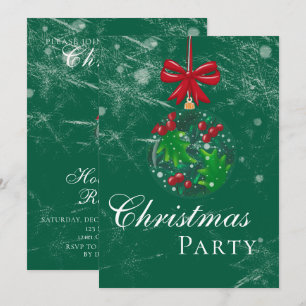 Convite Winter Wonderland Snow Globe Festa de Natal