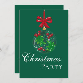 Convite Winter Wonderland Snow Globe Festa de Natal