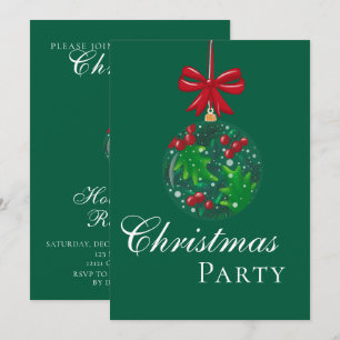 Convite Winter Wonderland Snow Globe Festa de Natal