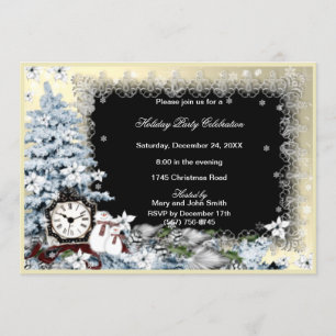 Convite Winter Wonderland Snowman Festa de Natal Convide