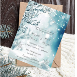 Convite Winter Wonderland, String Lights Weding