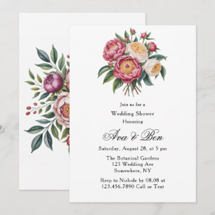 Convite Winterberry Primrose Paint Chá de casamento