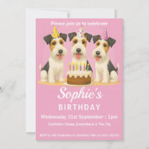 Wire Hair Fox Terriers Birthday Party