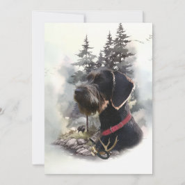 Convite Wirehaired Pointer Alemão, GWP