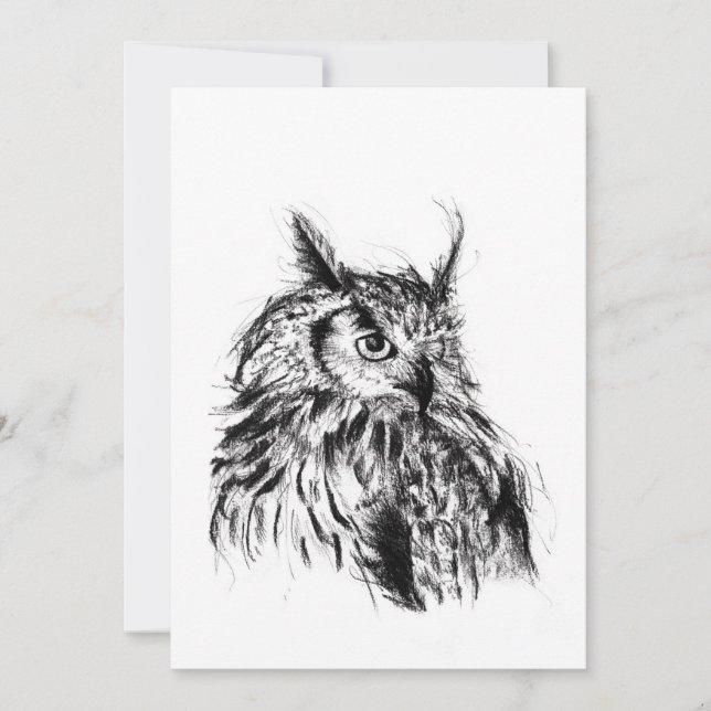 Convite Wisdom Owl (Frente)