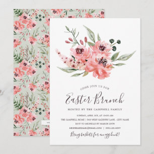 Convite Wistful da refeição matinal da páscoa d