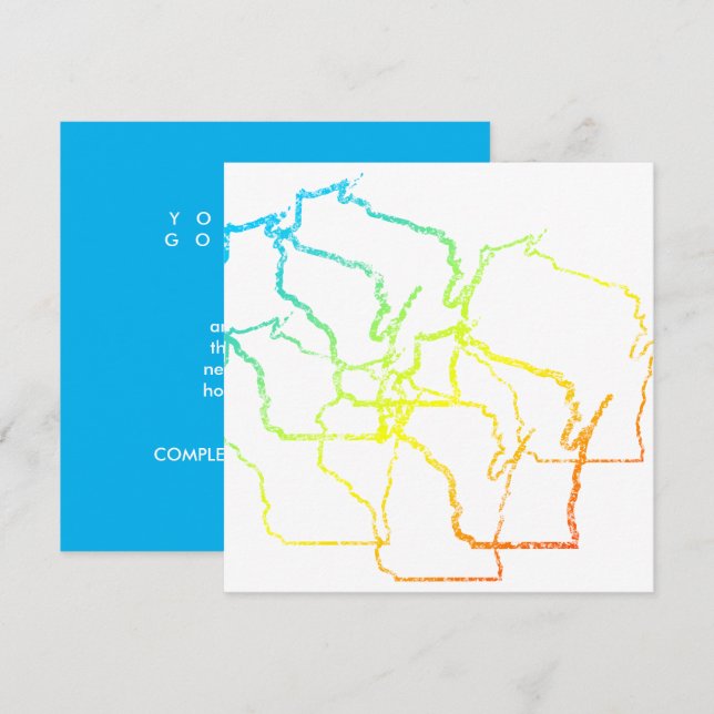 Convite wisWisconsin chill blur (Frente/Verso)