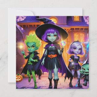 Convite Witches & Wizards Themed Invitation