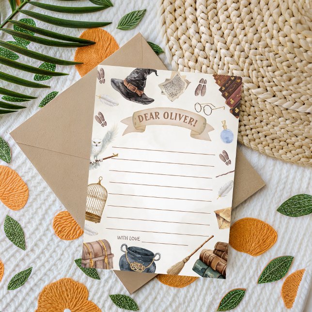 Convite Wizard Time Capsule Card (Criador carregado)