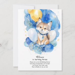 Convite Wolf Birthday