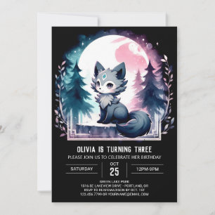 Convite Wolf Birthday da Diversão Moderna