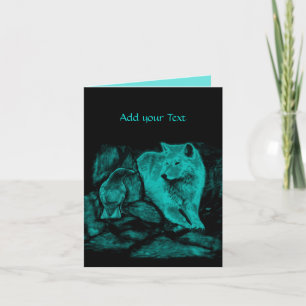 Convite Wolf e Raven na Noite