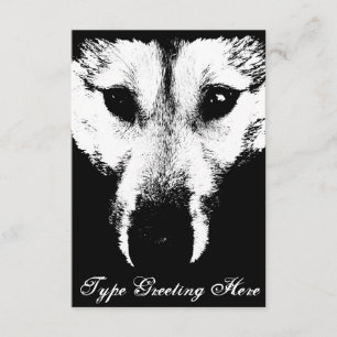 Convite Wolf Pup Invitations Personalizar Rouco Wolf Card