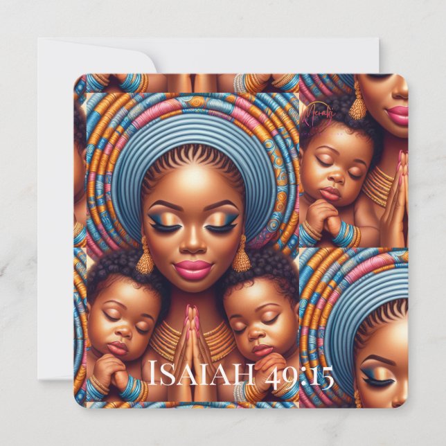 Convite Women and child Isaiah 49:15: (Frente)