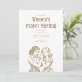 Convite Women’s Prayer Meeting Church Event Invitation